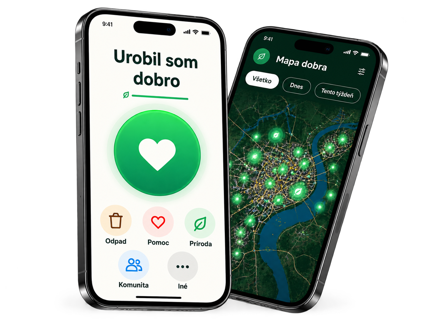 Dva 3D telefóny s aplikáciou: Urobil som dobro a Mapa dobra